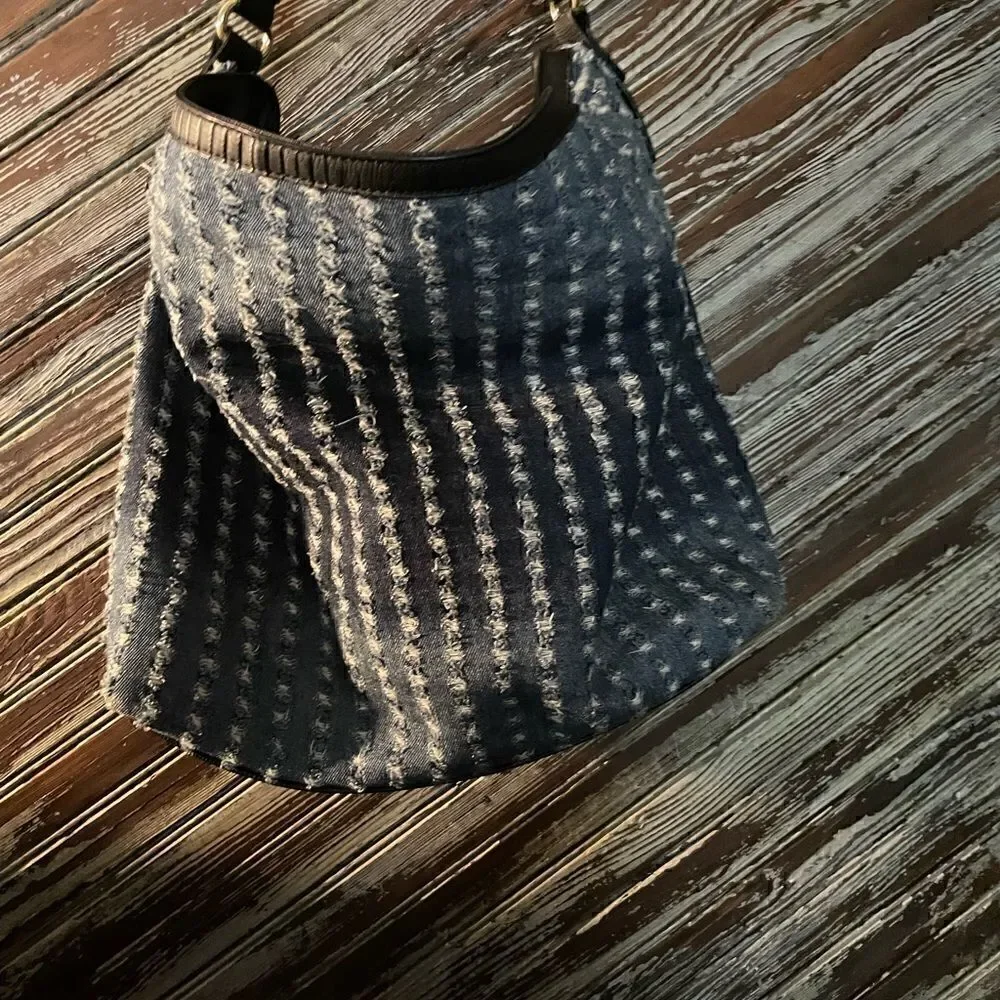 Christian Lacroix Lourmarin denim hobo purse